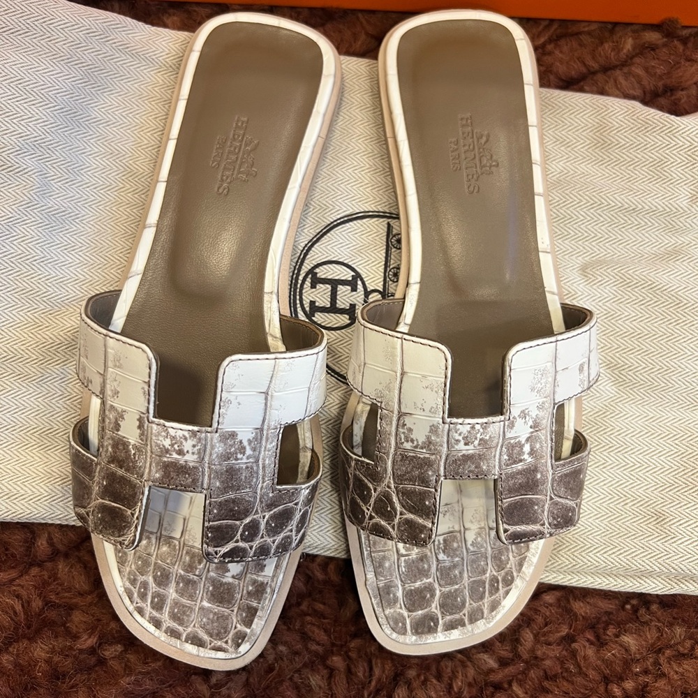 Hermes Himalaya Oran Sandals NIB